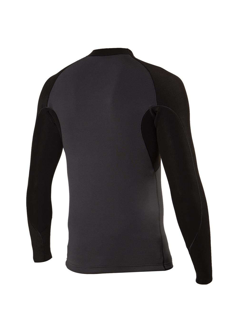 Vissla 1mm High Seas Long Sleeve Jacket Wetsuit Top mens - Phantom black - back