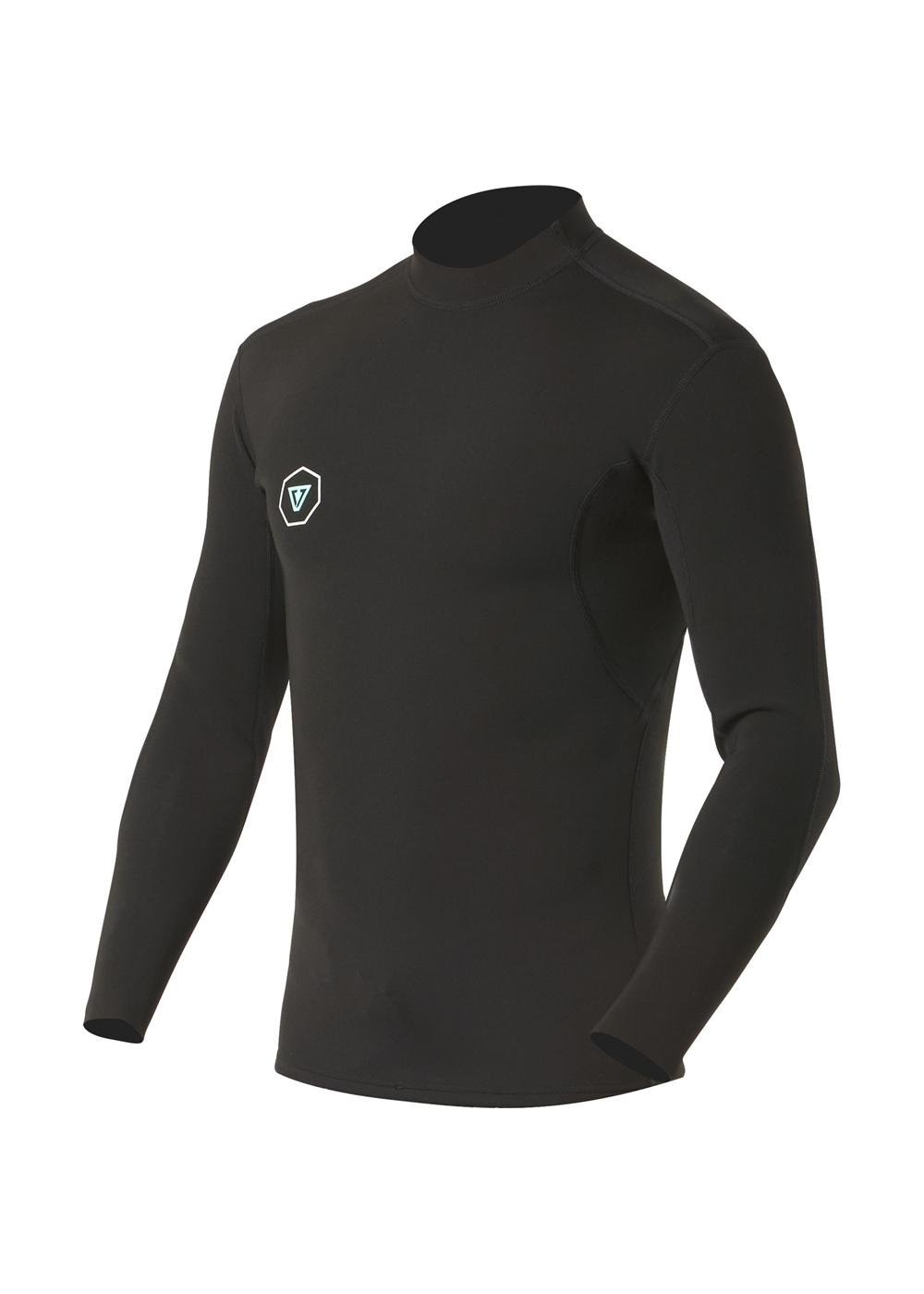Vissla 7 Seas 1mm Long Sleeve Jacket - Black front