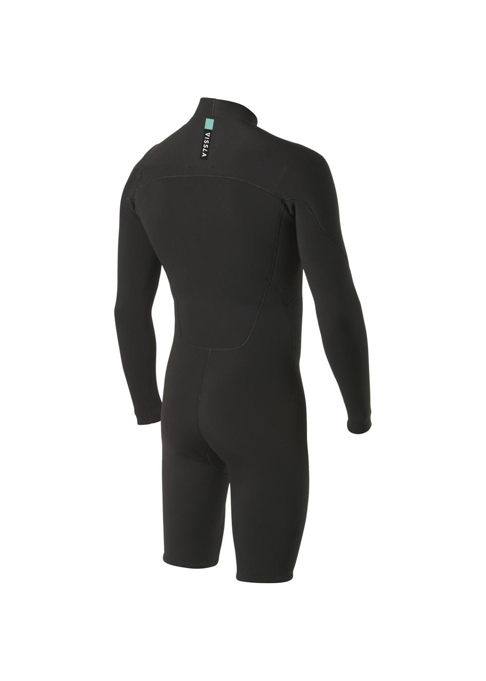 Vissla Men's 7 Seas 2/2 L/S Spring Suit - Black back