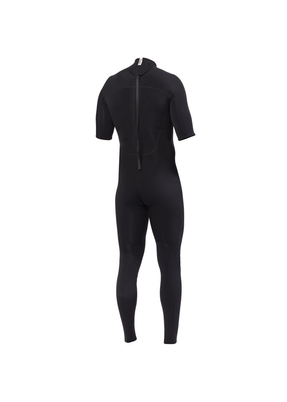 Vissla 7 Seas 2/2 Short Sleeve Full Back Zip - Black