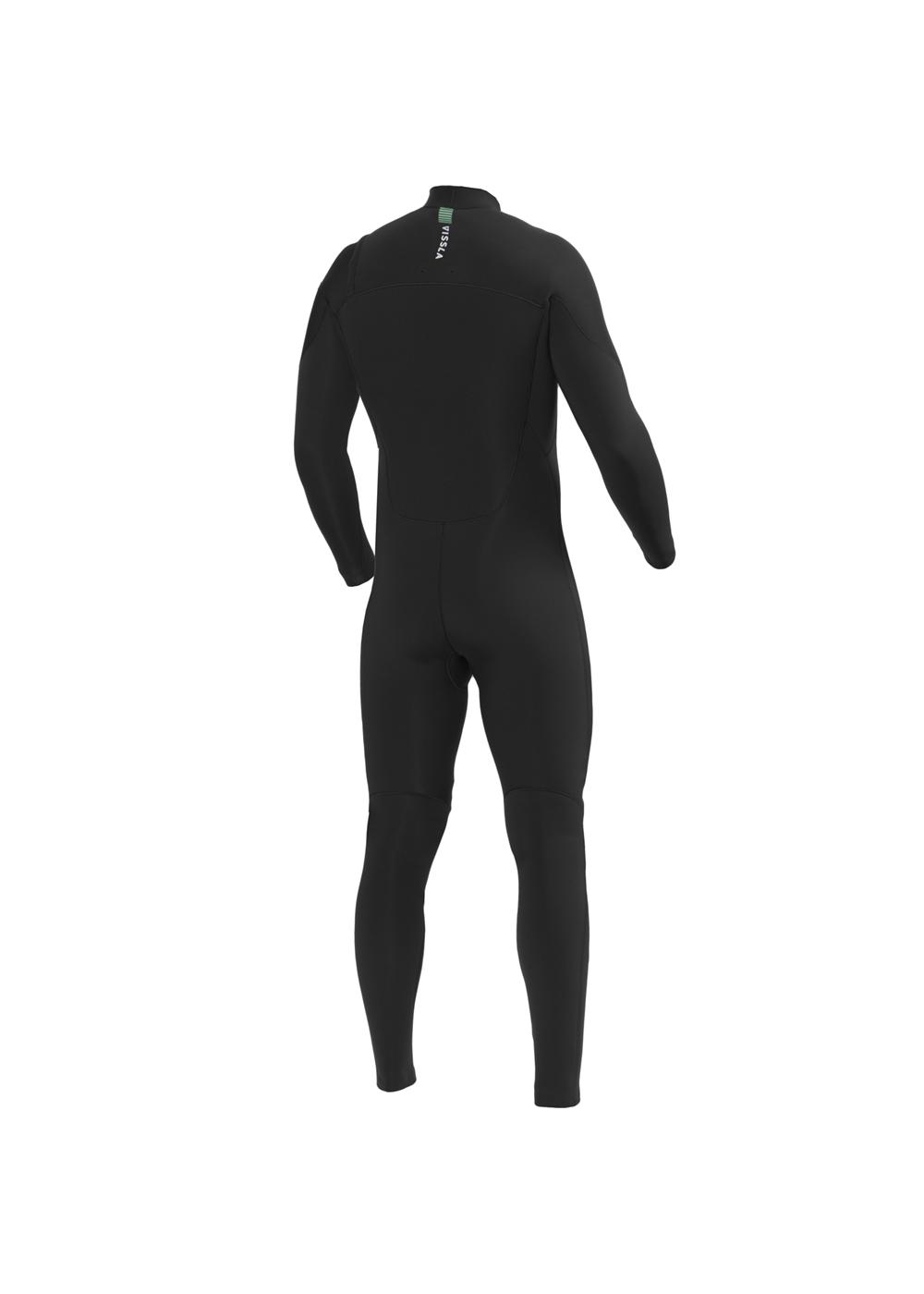 Vissla 7 Seas 3-2 Full Chest Zip - Black