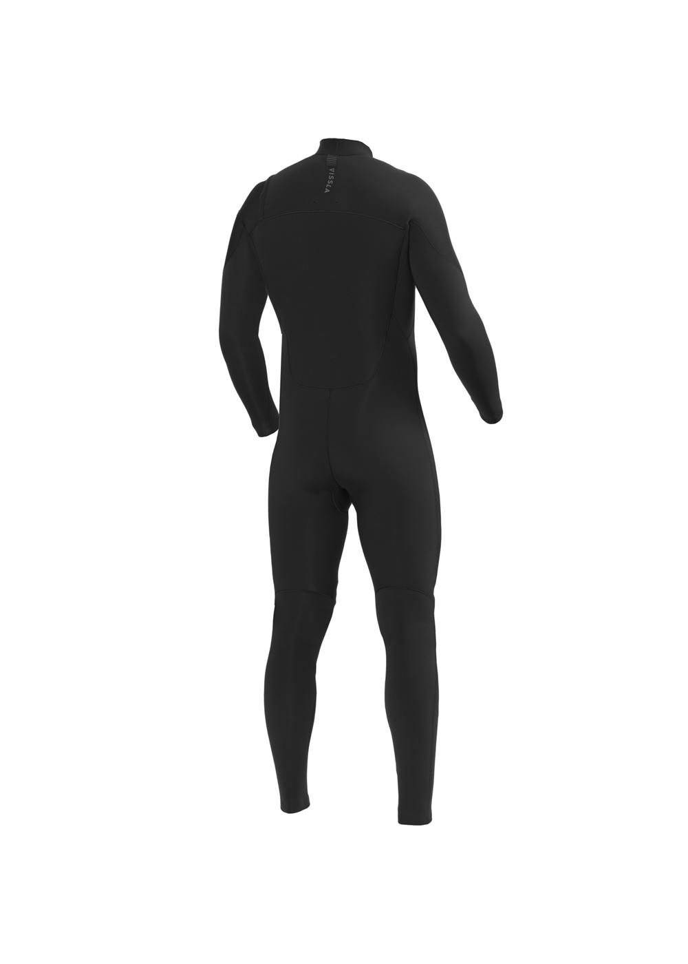 7 Seas 4/3 Full Back Zip - Black