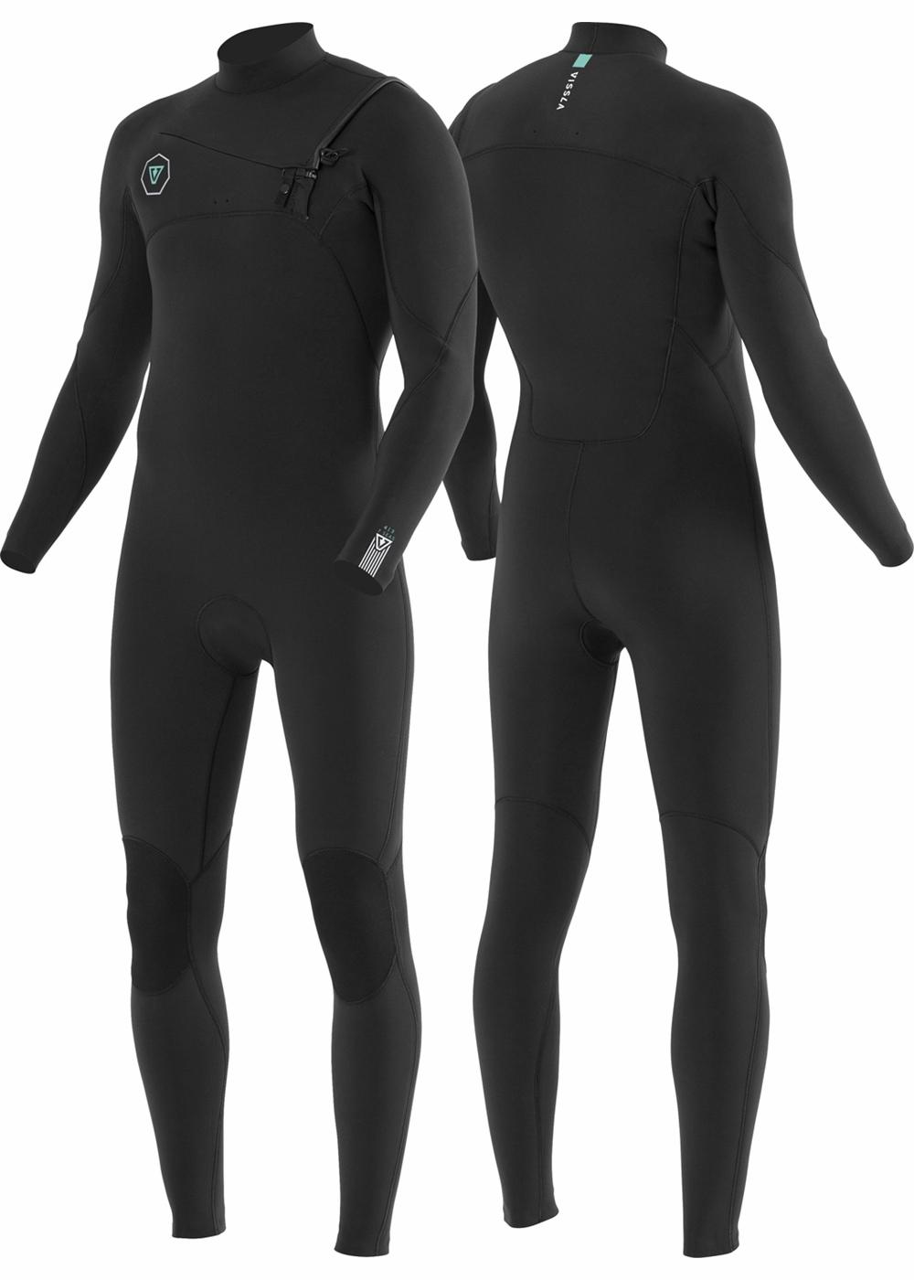 Vissla 7 Seas 5/4 Full Chest Zip - Black