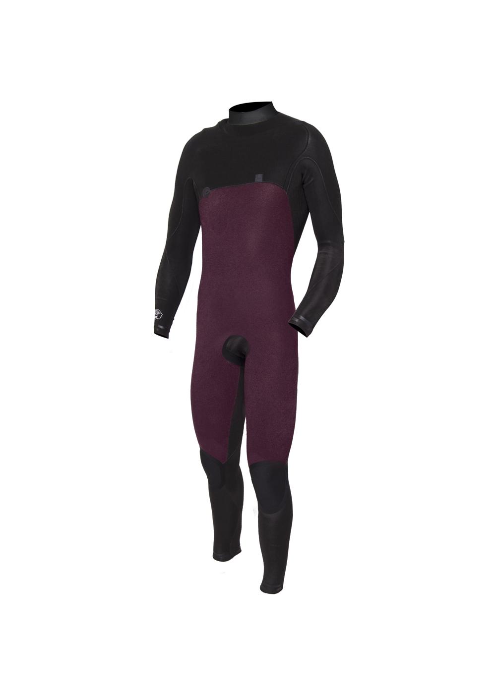 Vissla 7 Seas Comp 3/2 Full Chest Zip - Harbor Blue