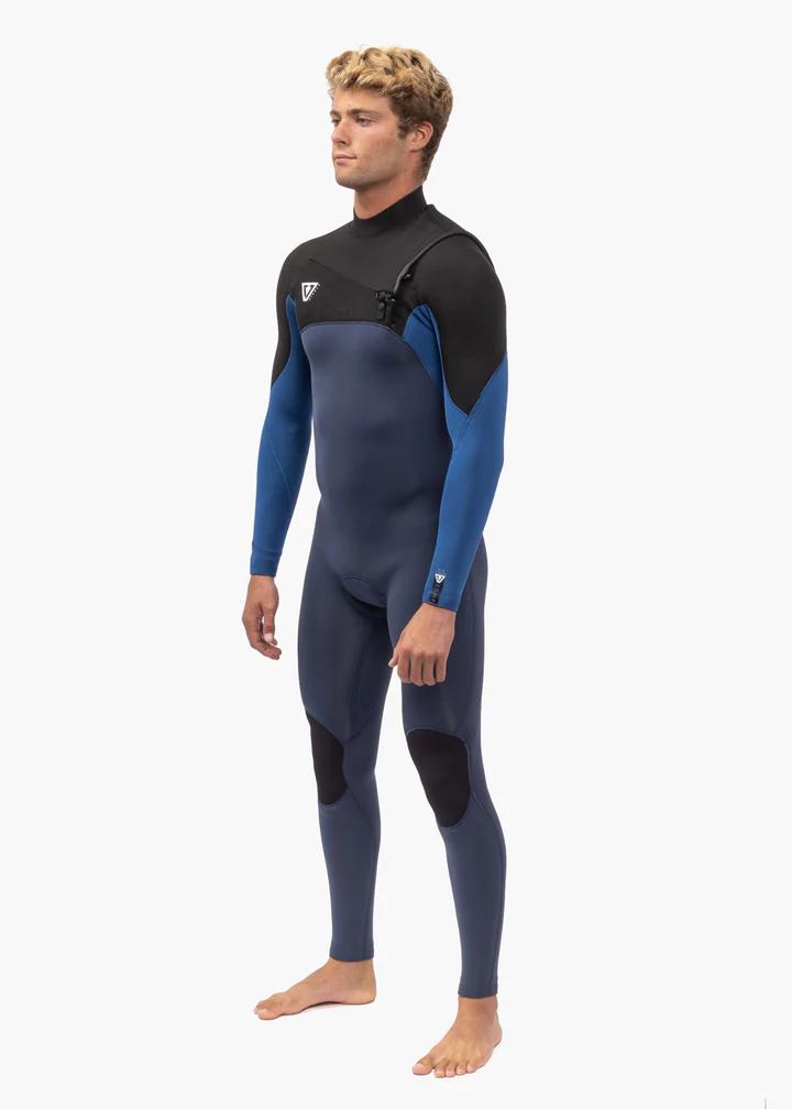 Vissla 7 Seas Comp 3/2 Full Chest Zip - Harbor Blue