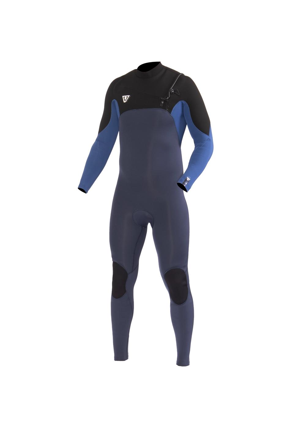 Vissla 7 Seas Comp 4/3 Full Chest Zip - Harbor Blue