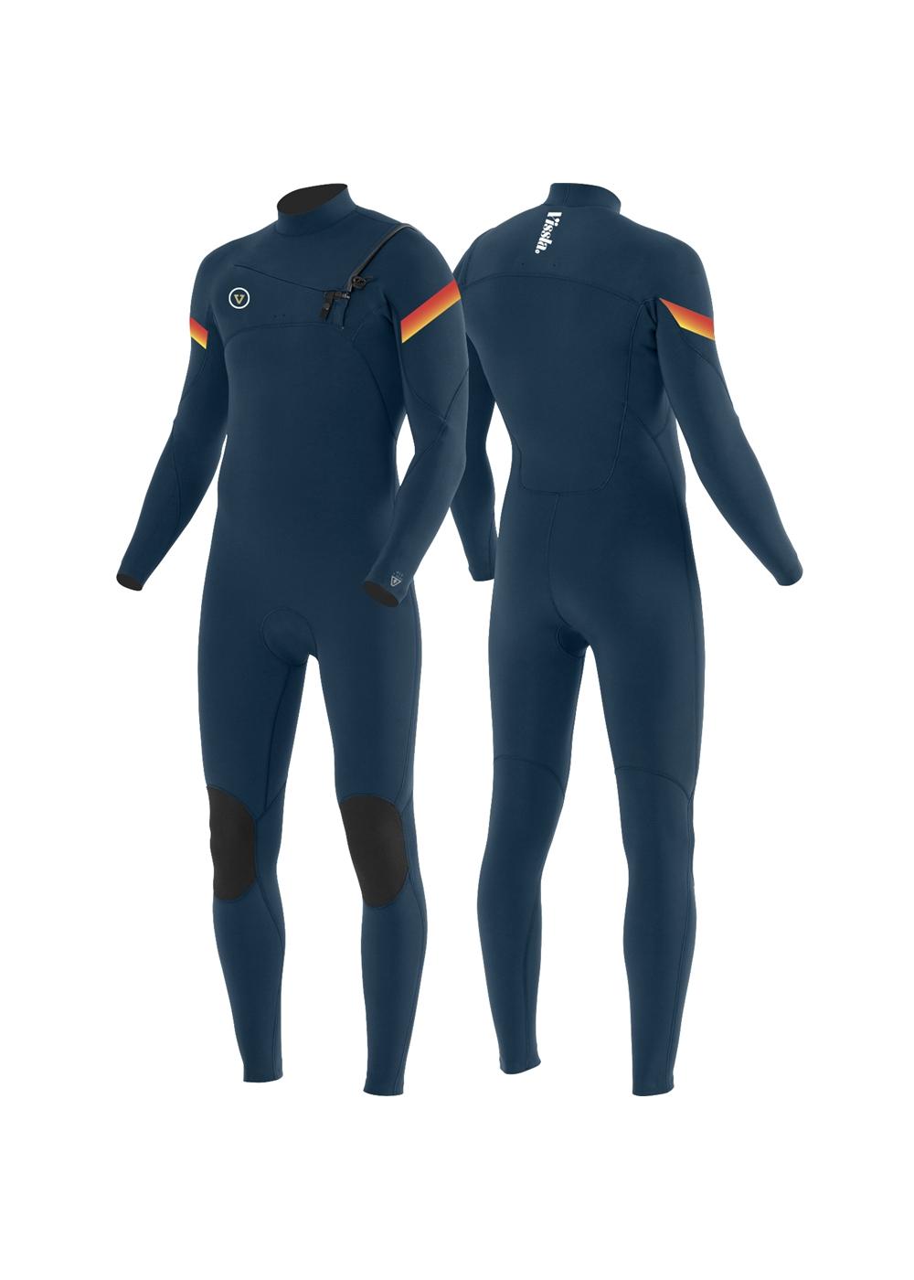 Vissla 7 Seas Raditude 4/3 Chest Zip Wetsuit - Night