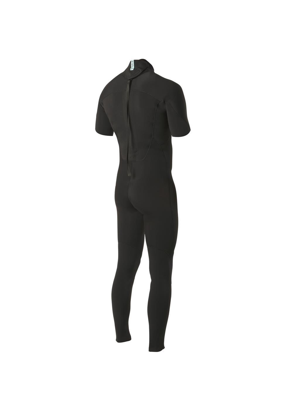 Vissla 7 Seas 2/2 Short Sleeve Steamer Wetsuit - Black - back