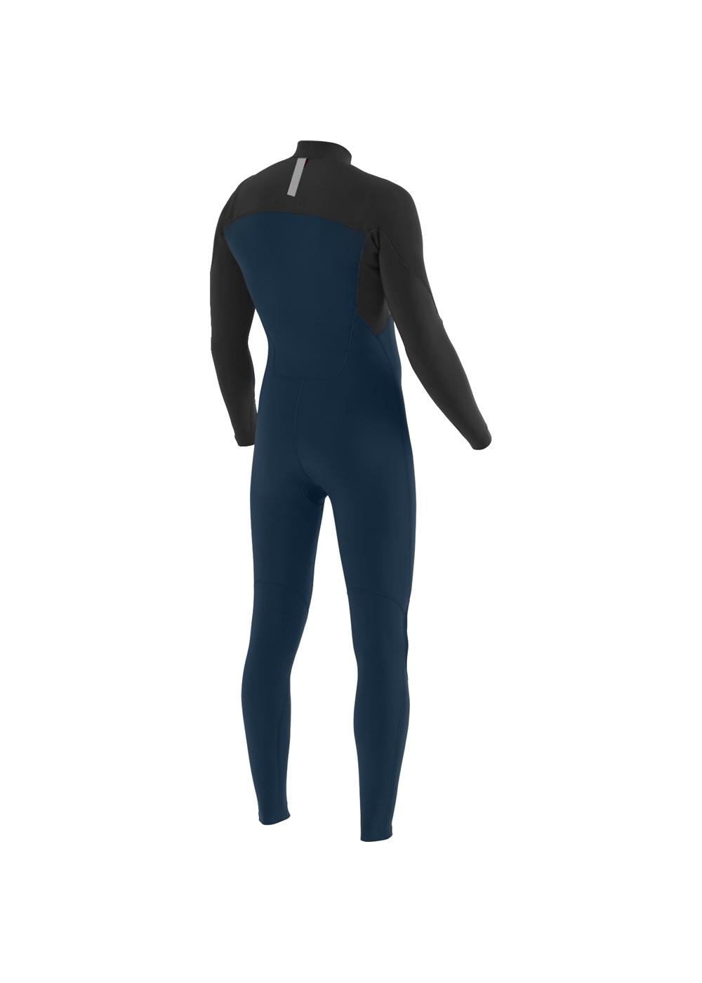 Vissla 7 Seas Comp 3/2 Chest Zip Wetsuit - Night back