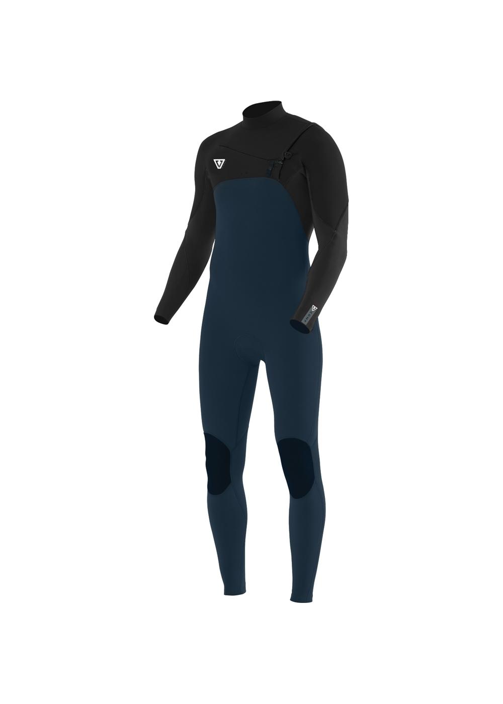 Vissla 7 Seas Comp 3/2 Chest Zip Wetsuit - Night front