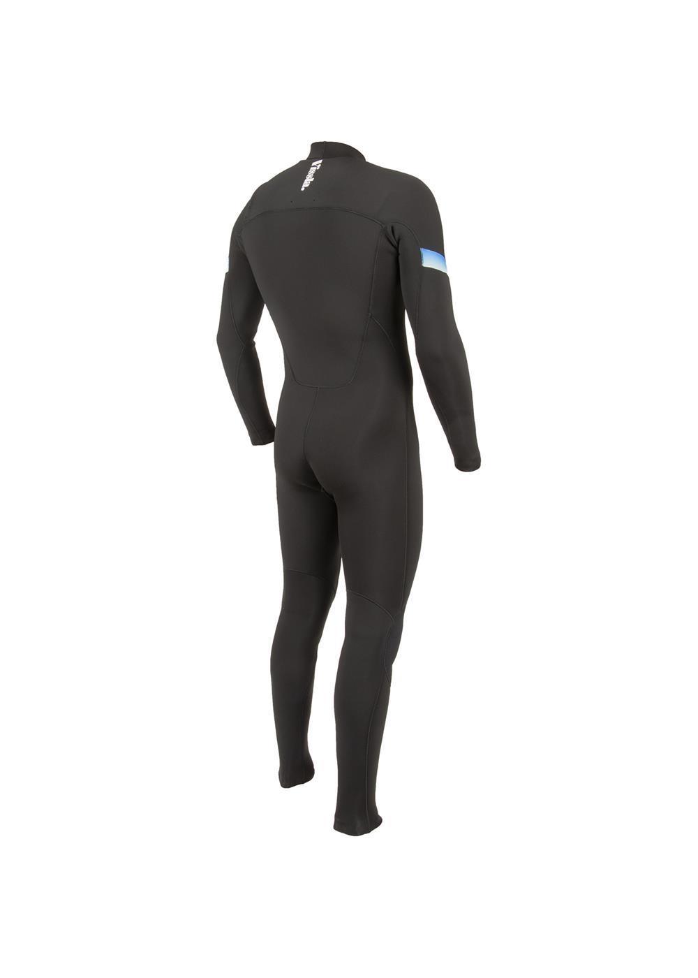 Vissla 7 Seas Raditude 3/2 Chest Zip Wetsuit - Black 2back