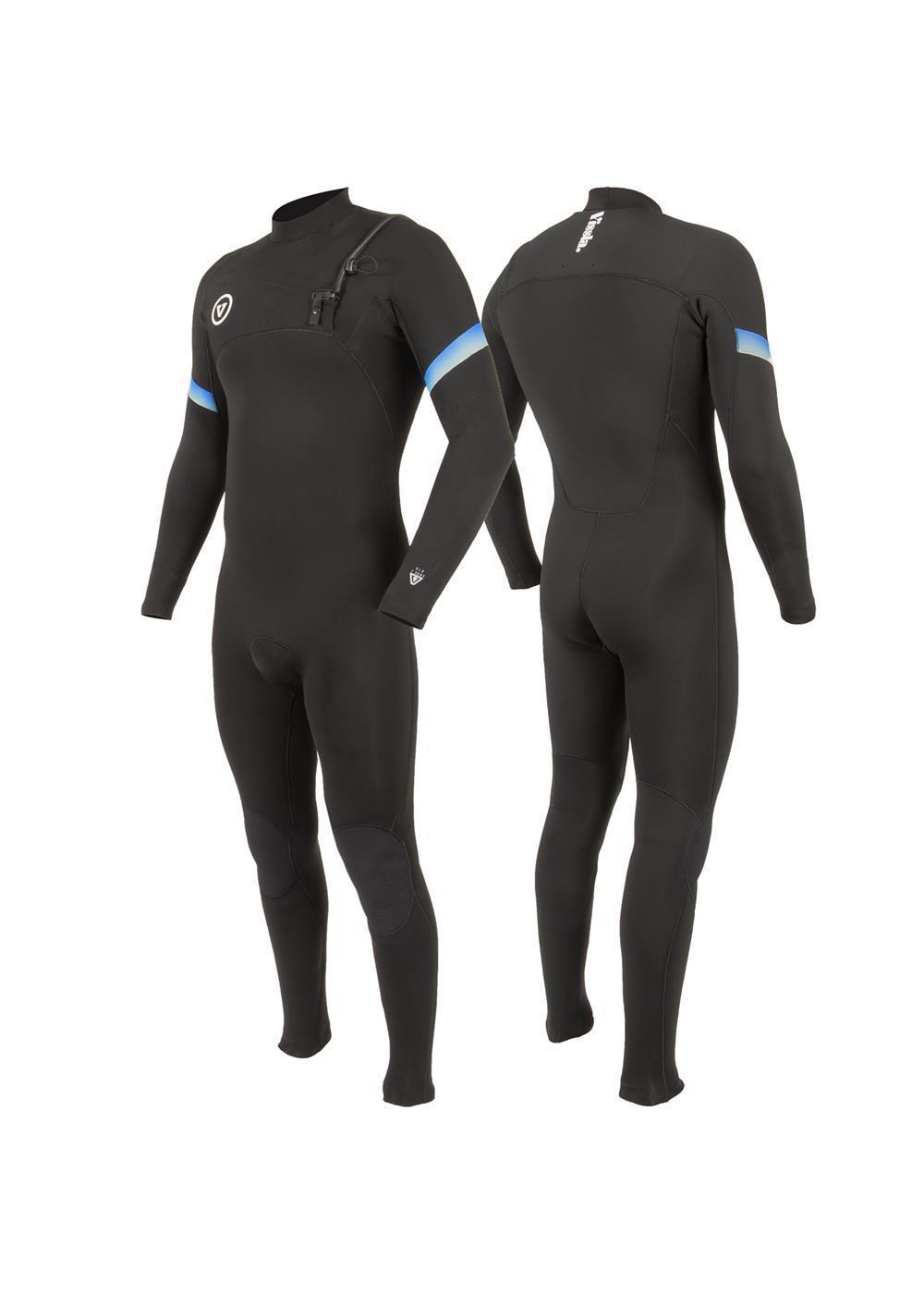 Vissla 7 Seas Raditude 3/2 Chest Zip Wetsuit - Black 2
