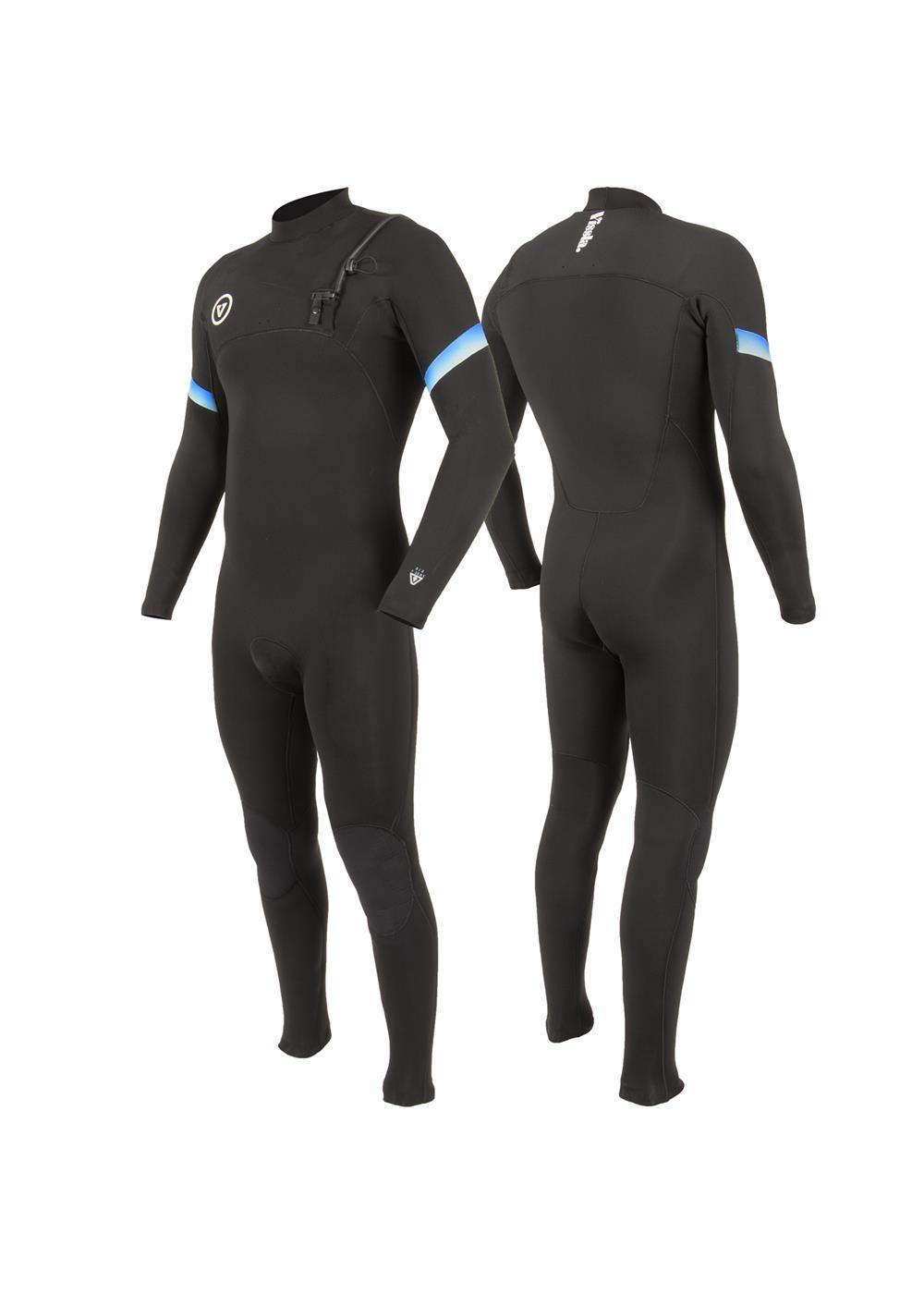Vissla 7 Seas Raditude 4/3 Chest Zip Wetsuit - Black 2
