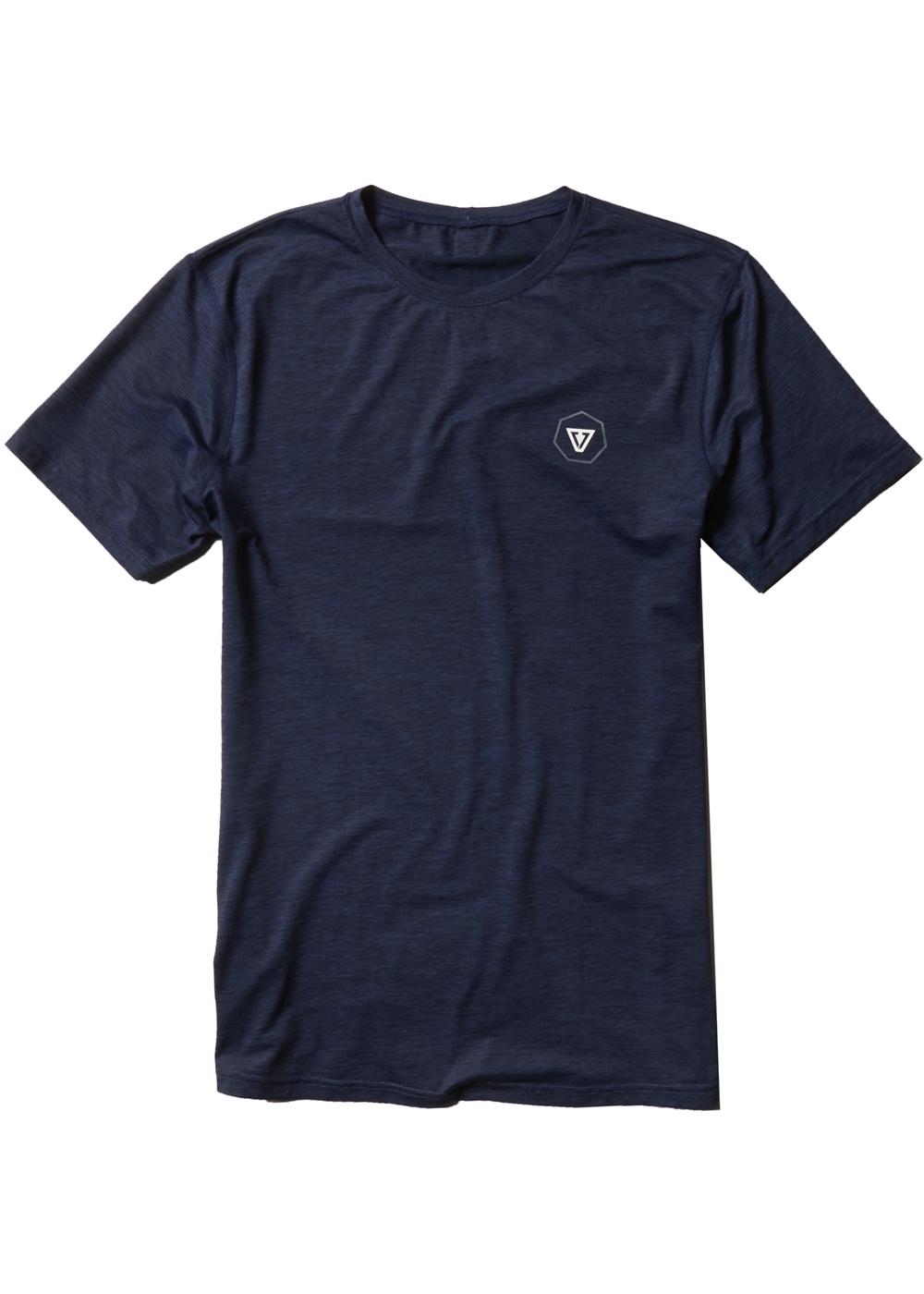 Vissla Alltime S/S - Naval Heather - Front