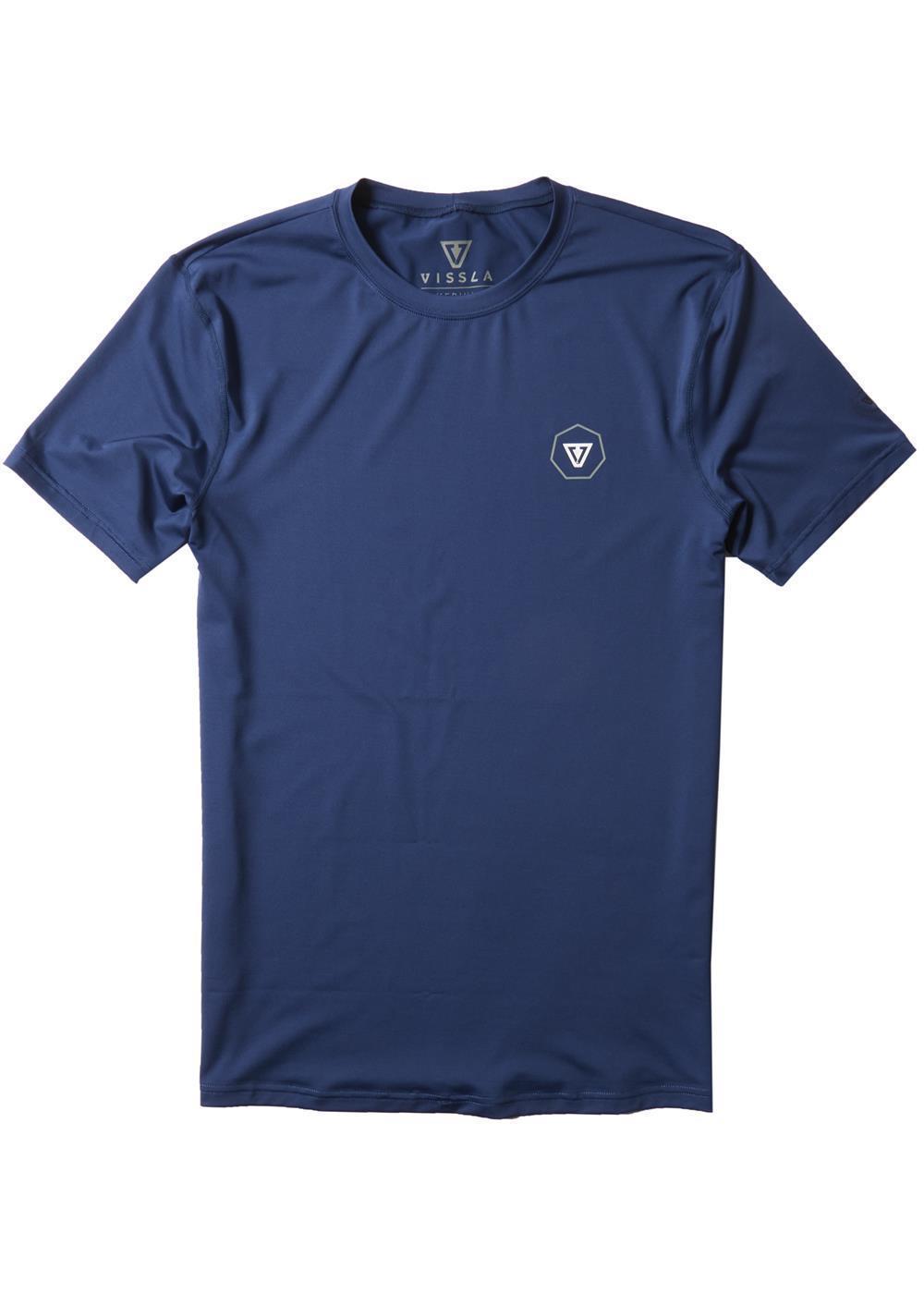 Vissla Easy Seas Eco Short Sleeve Surf Tee - Naval front
