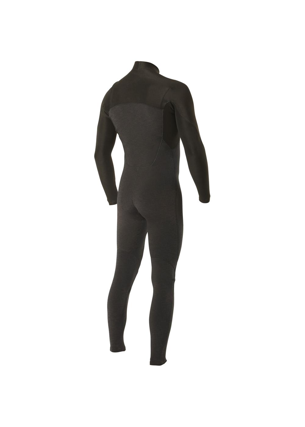 Vissla High Seas 3/2 Chest Zip - Black Heather - Back