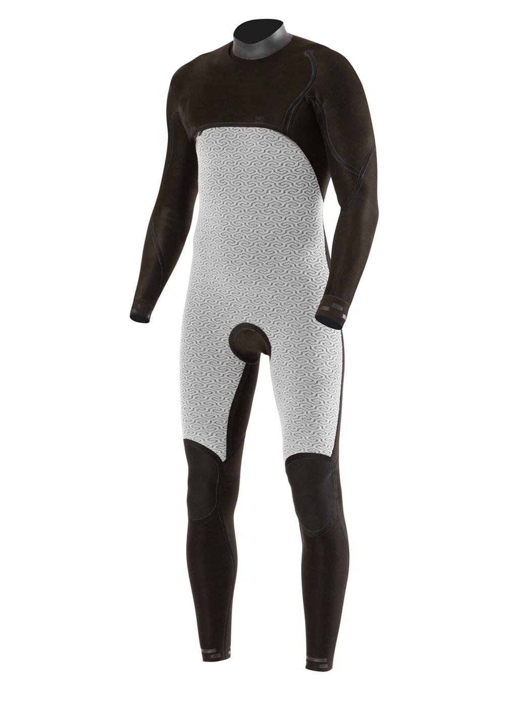 Vissla High Seas 3/2 No Zip – Stealth - With Pattern - Front