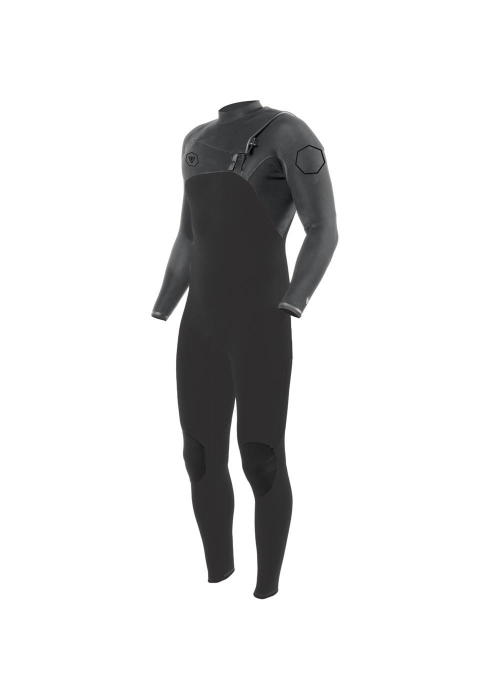 Vissla High Seas II 3/2 Full Chest Zip - Charcoal