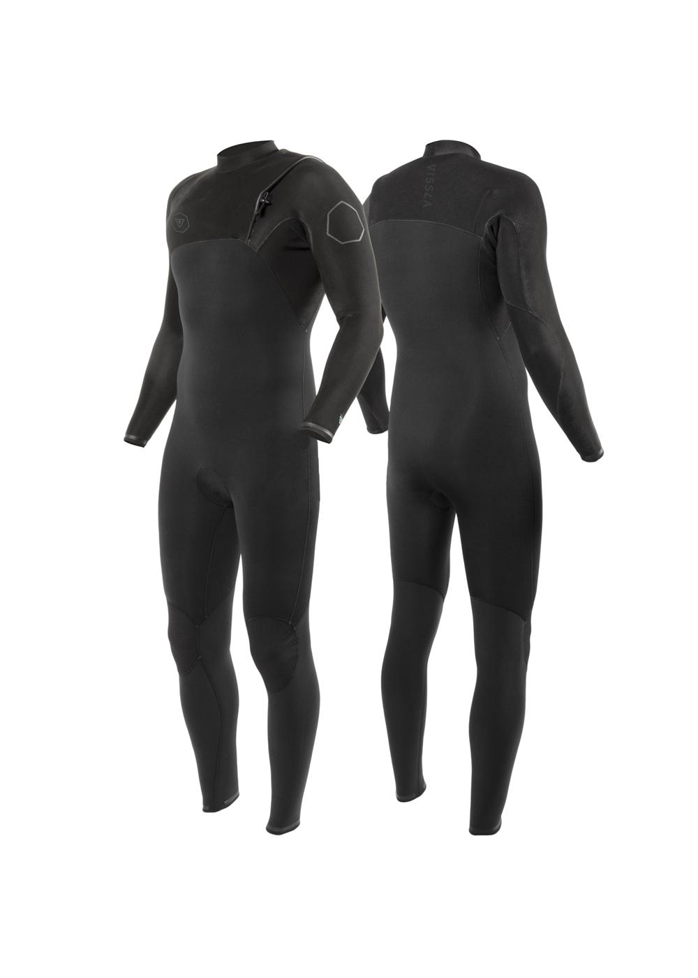 Vissla High Seas II 3/2 Full No Zip - Stealth - Front and Back