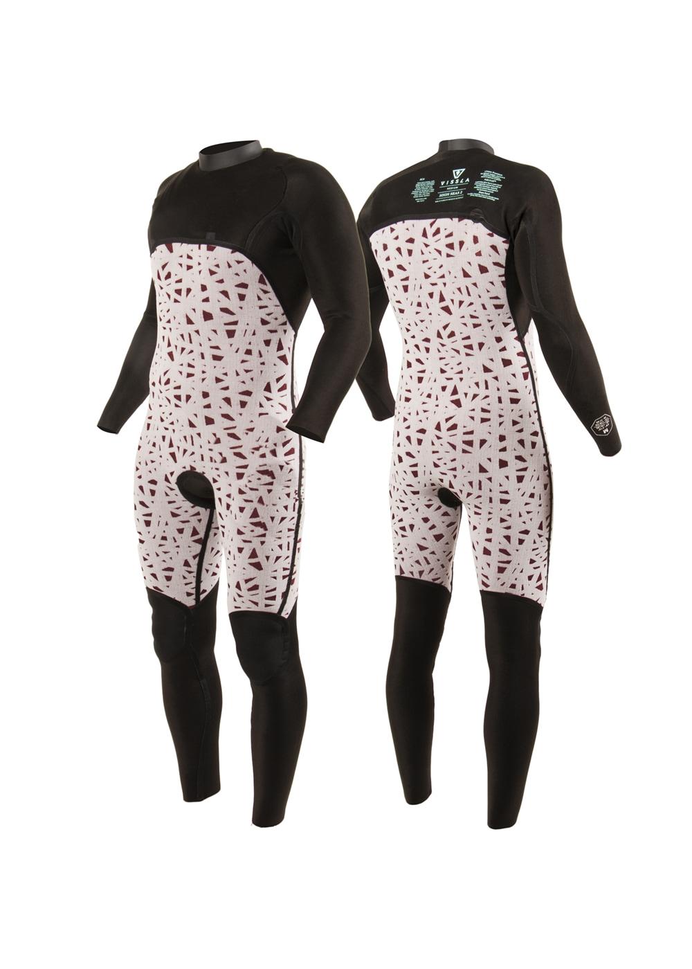 Vissla High Seas II 3/2 Full No Zip - Stealth - With Print