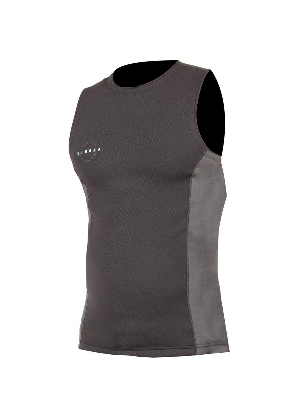 Vissla High Seas II 1mm Vest - Charcoal fron