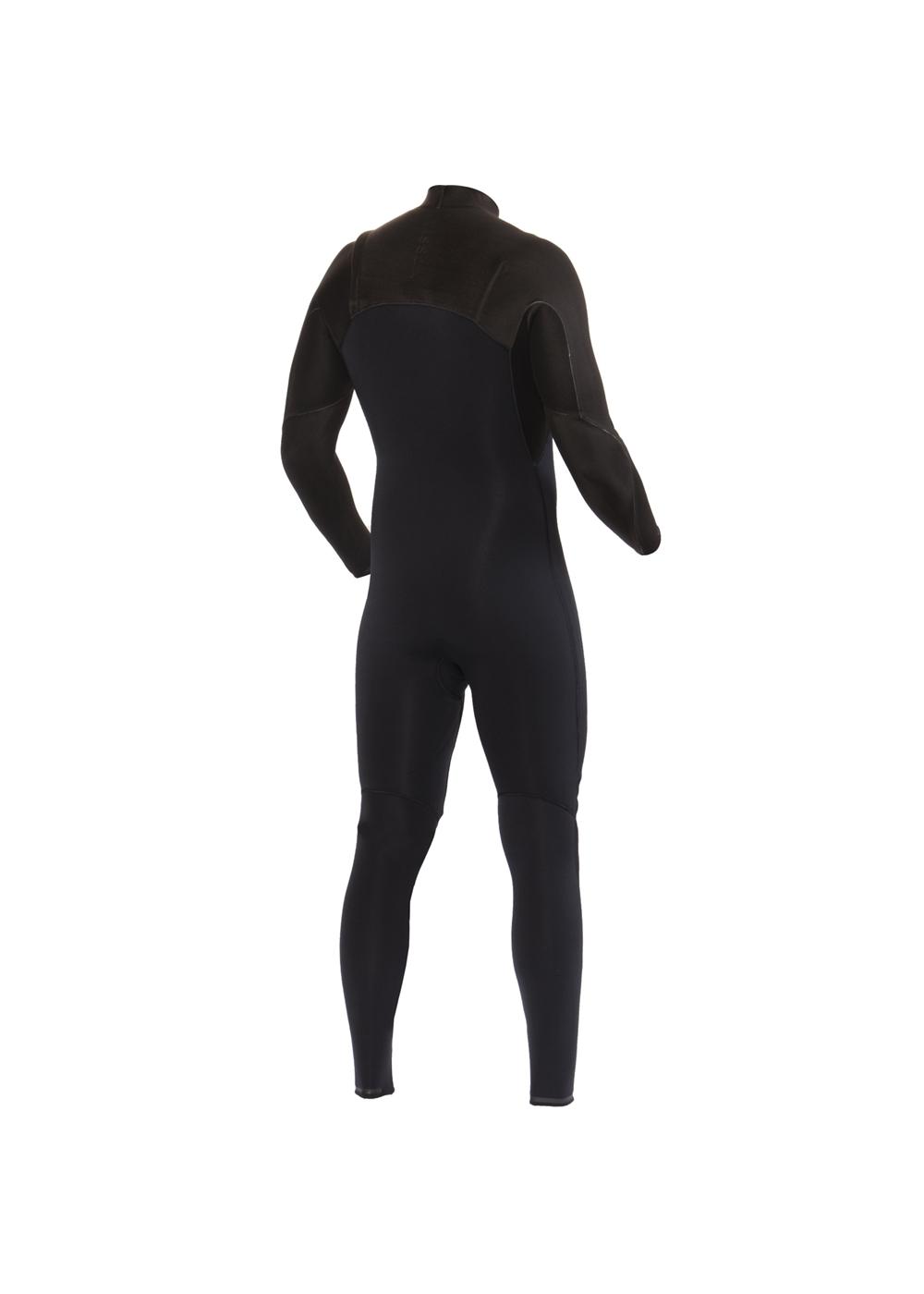 High Seas II 3/2 Chest Zip Wetsuit - Stealth back