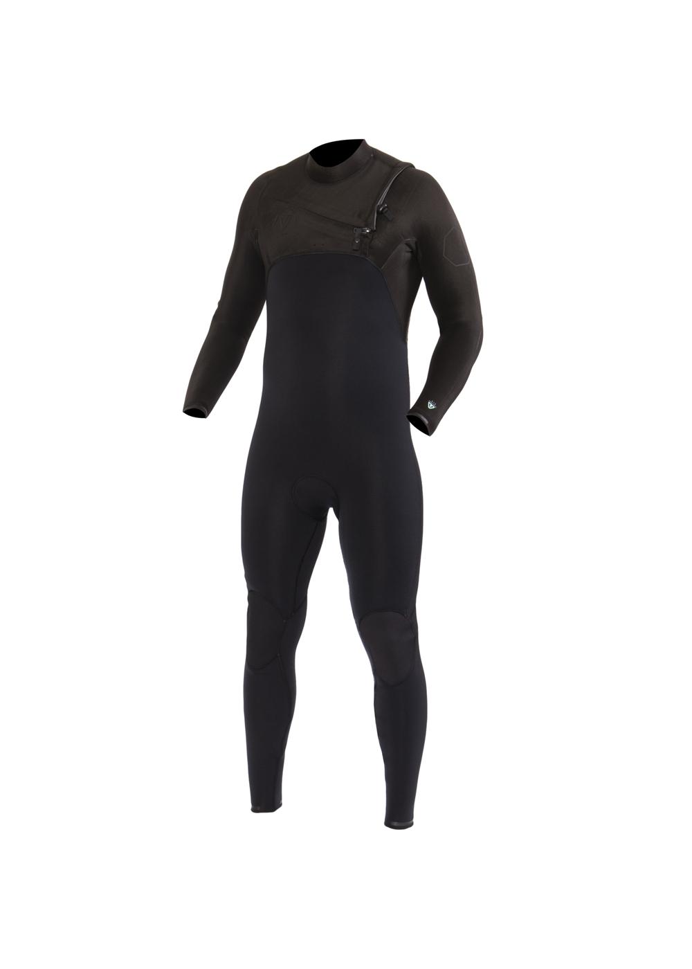 High Seas II 3/2 Chest Zip Wetsuit - Stealth front