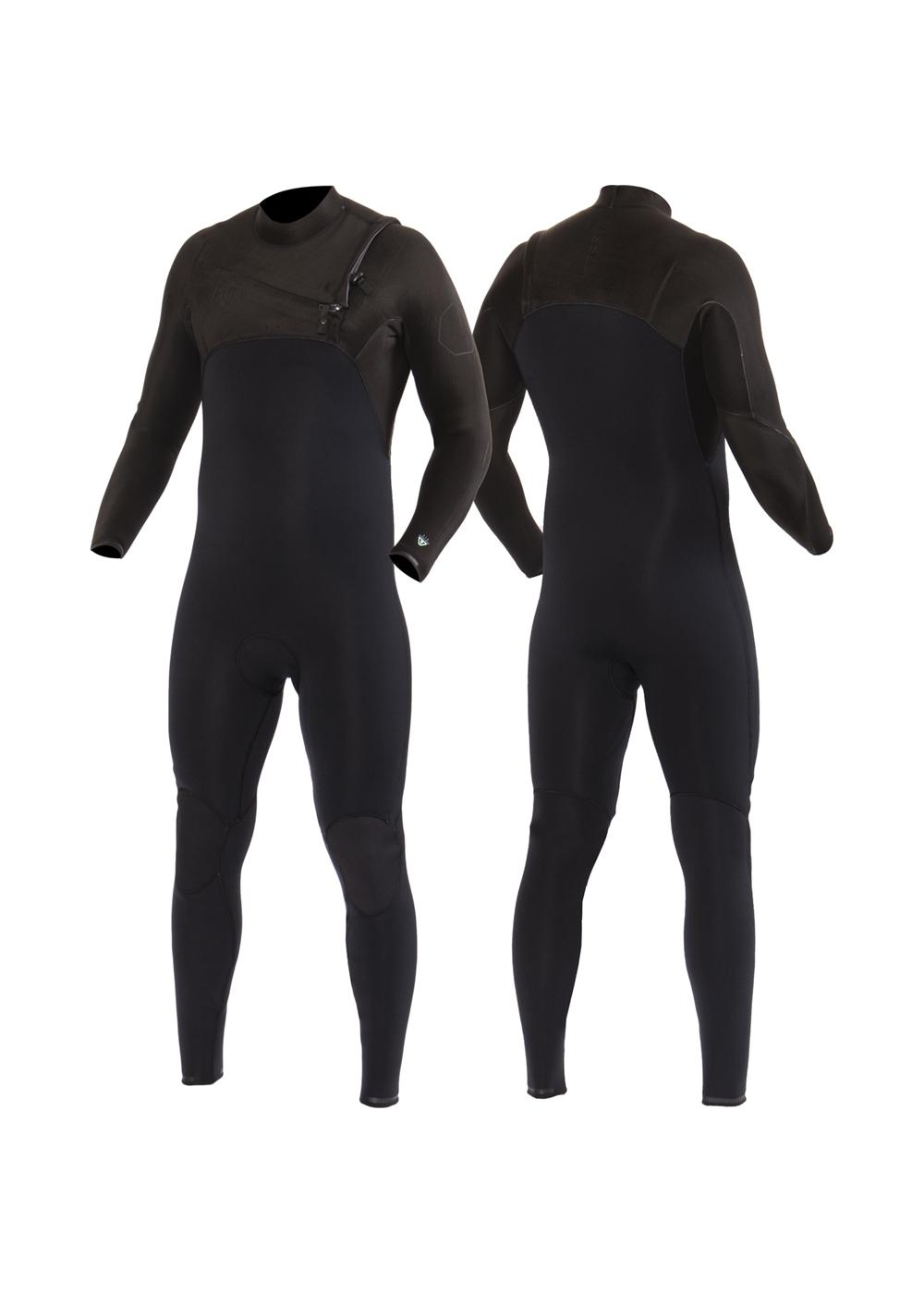 High Seas II 3/2 Chest Zip Wetsuit - Stealth
