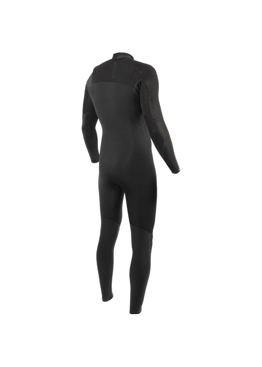 Vissla High Seas II 4/3 Chest Zip Wetsuit - Stealth back