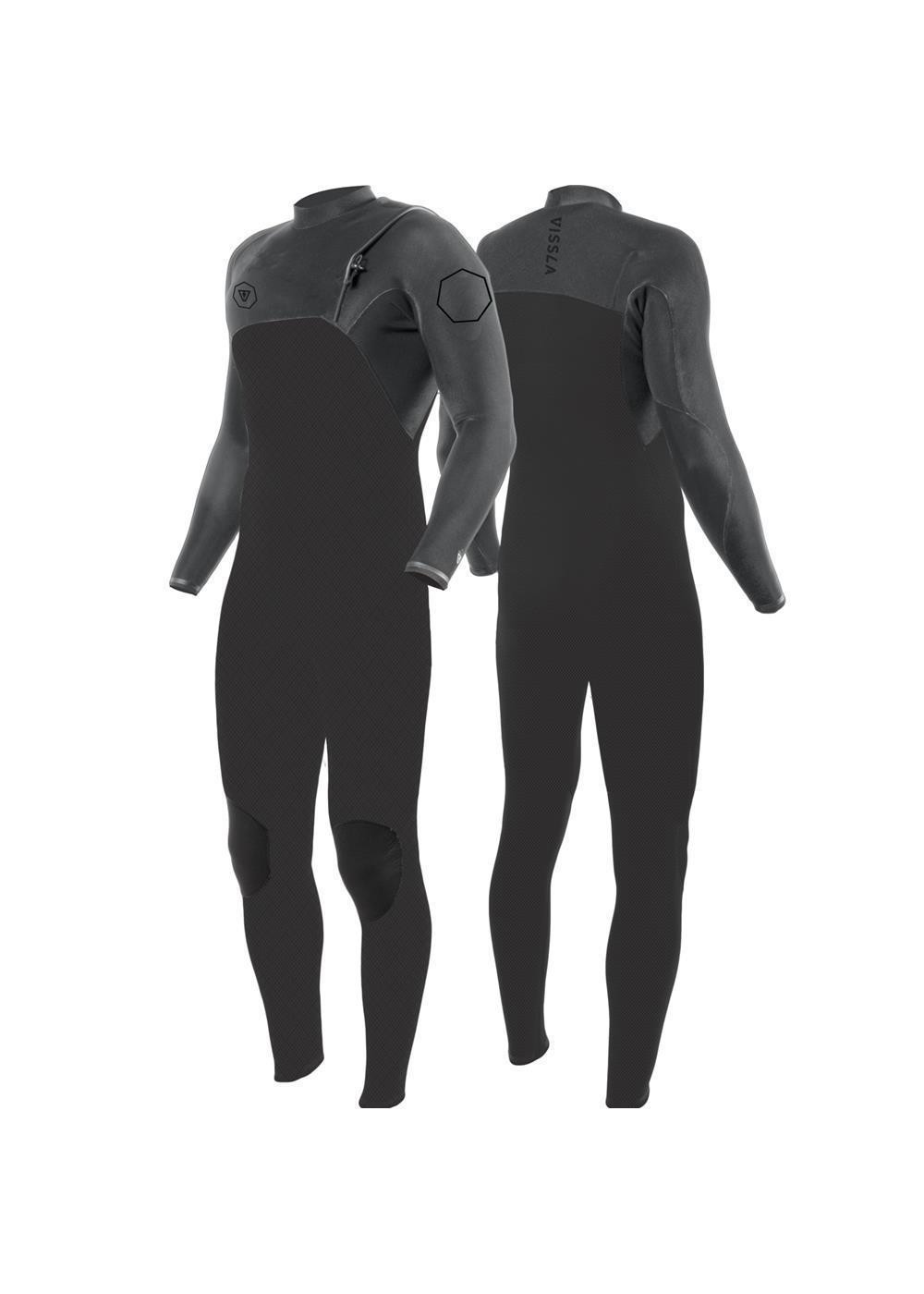 Vissla High Seas II 4/3 No Zip Wetsuit - Charcoal