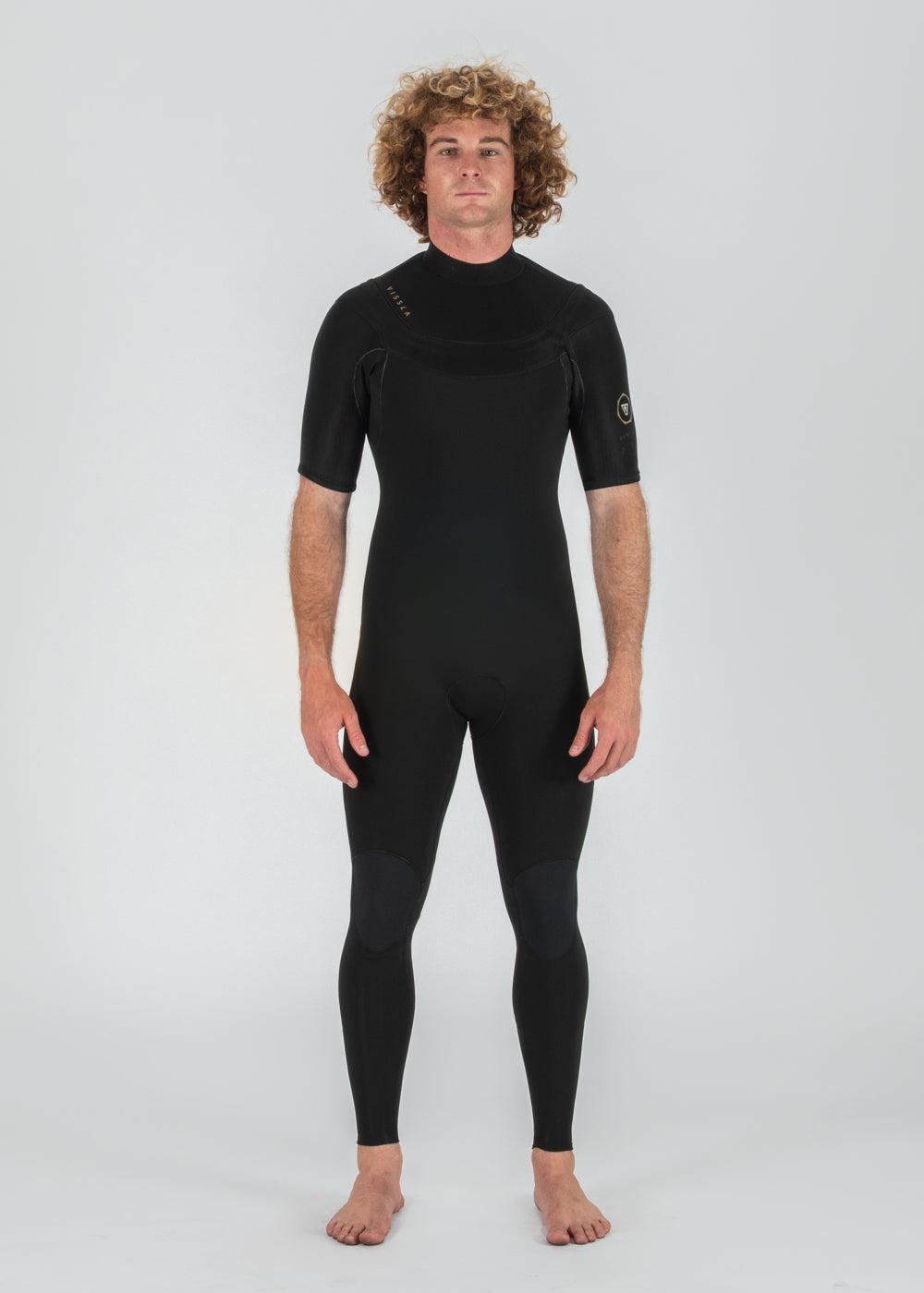 New Seas 2/2 Short Sleeve Full Zipperless Wetsuit - Black