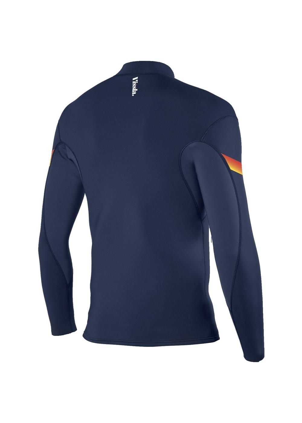 Vissla Raditude 2mm Front Zip Jacket - Night- Back