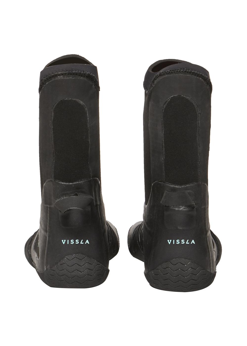 Vissla Seven Seas 3mm Split Toe Bootie - Black - Back