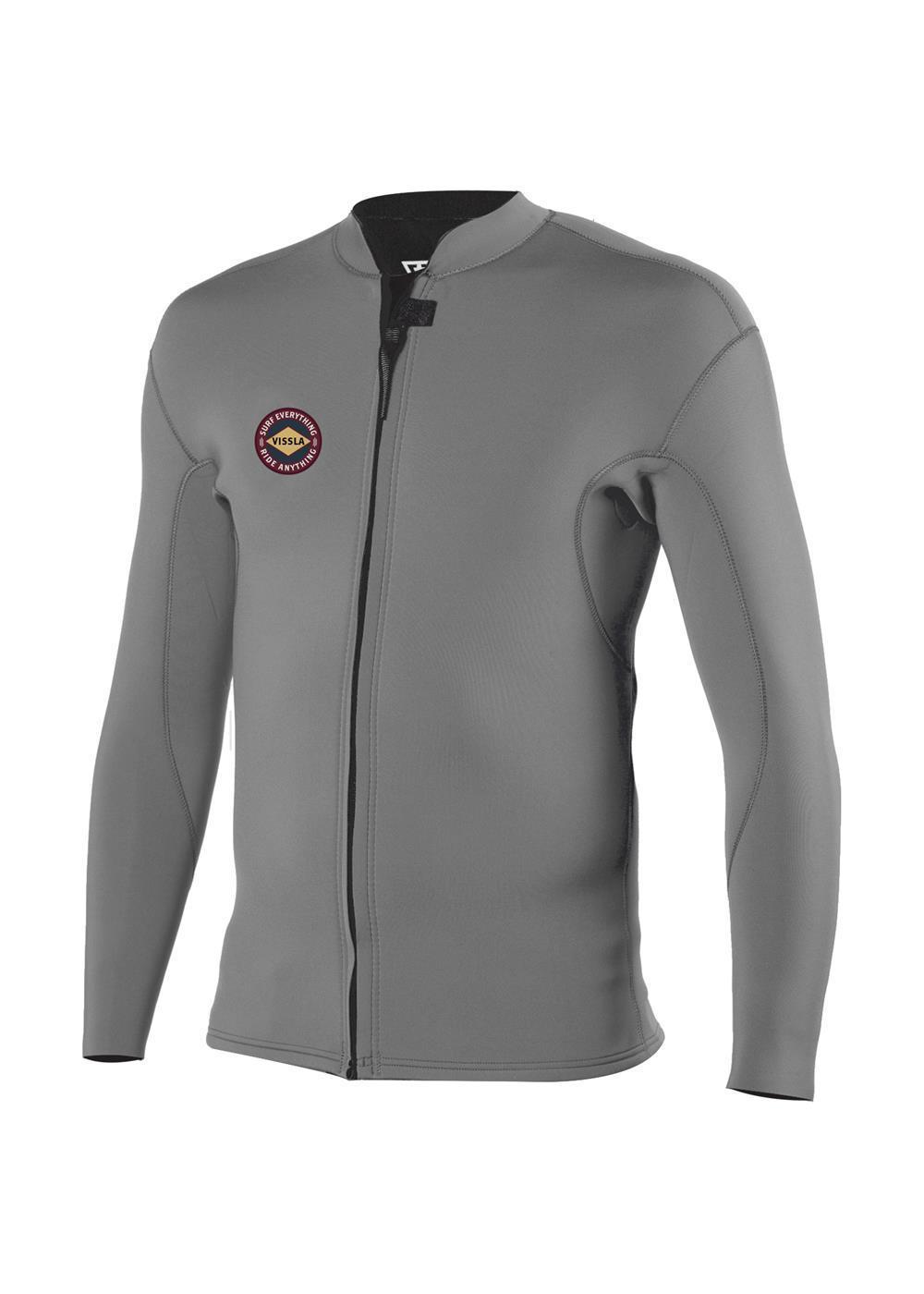 Vissla Solid Sets 2mm Front Zip Jacket - Front