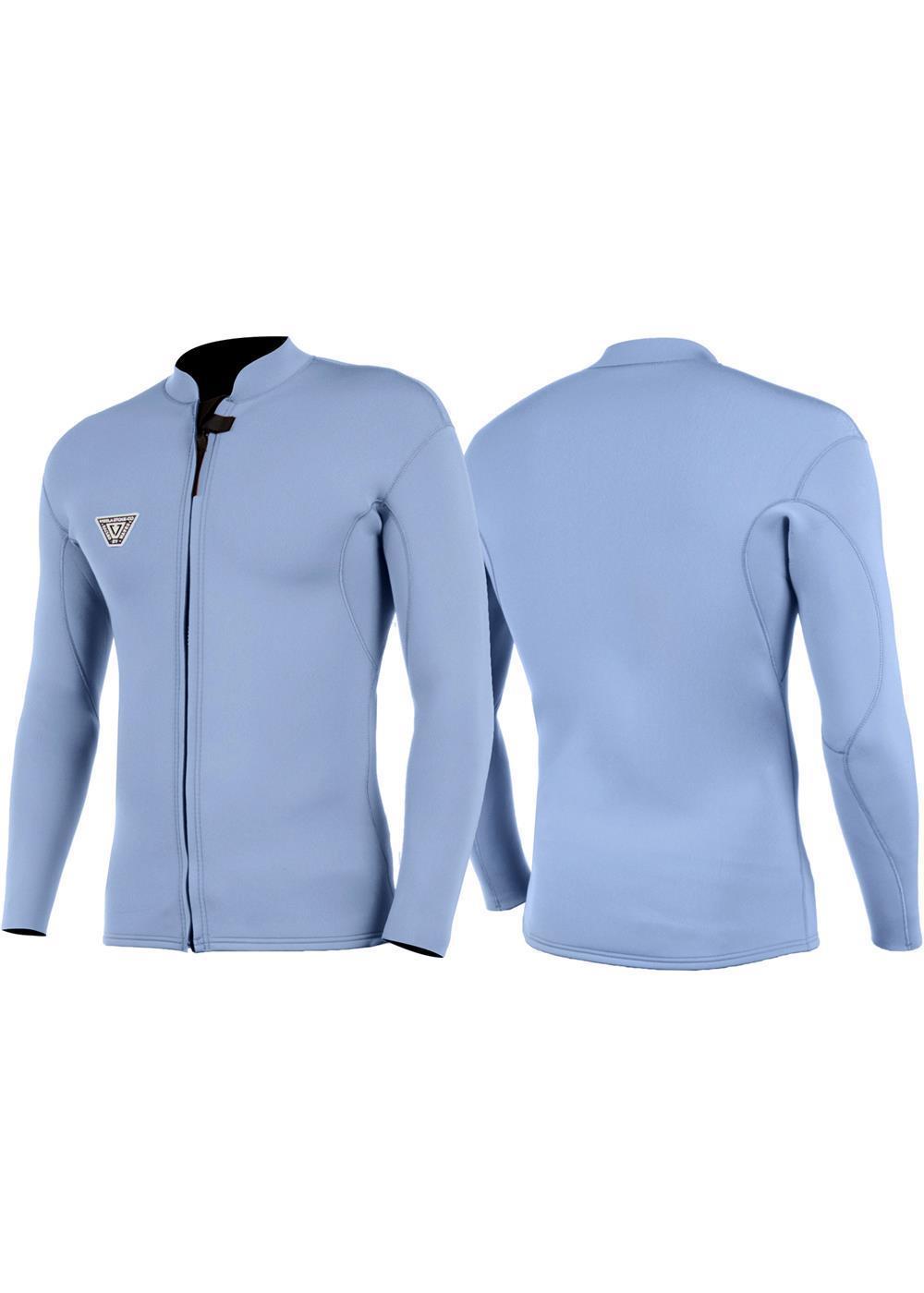 Vissla Solid Sets 2mm Front Zip Jacket - Harbor Blue
