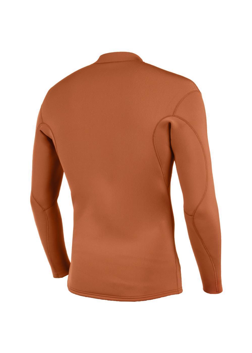 Vissla Solid Sets 2mm Front Zip Jacket - Rust - back