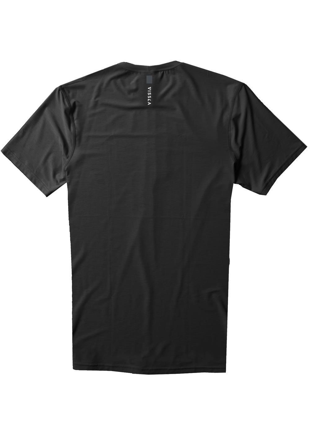 Vissla Twisted Eco Short Sleeve Surf Tee - Black Heather back