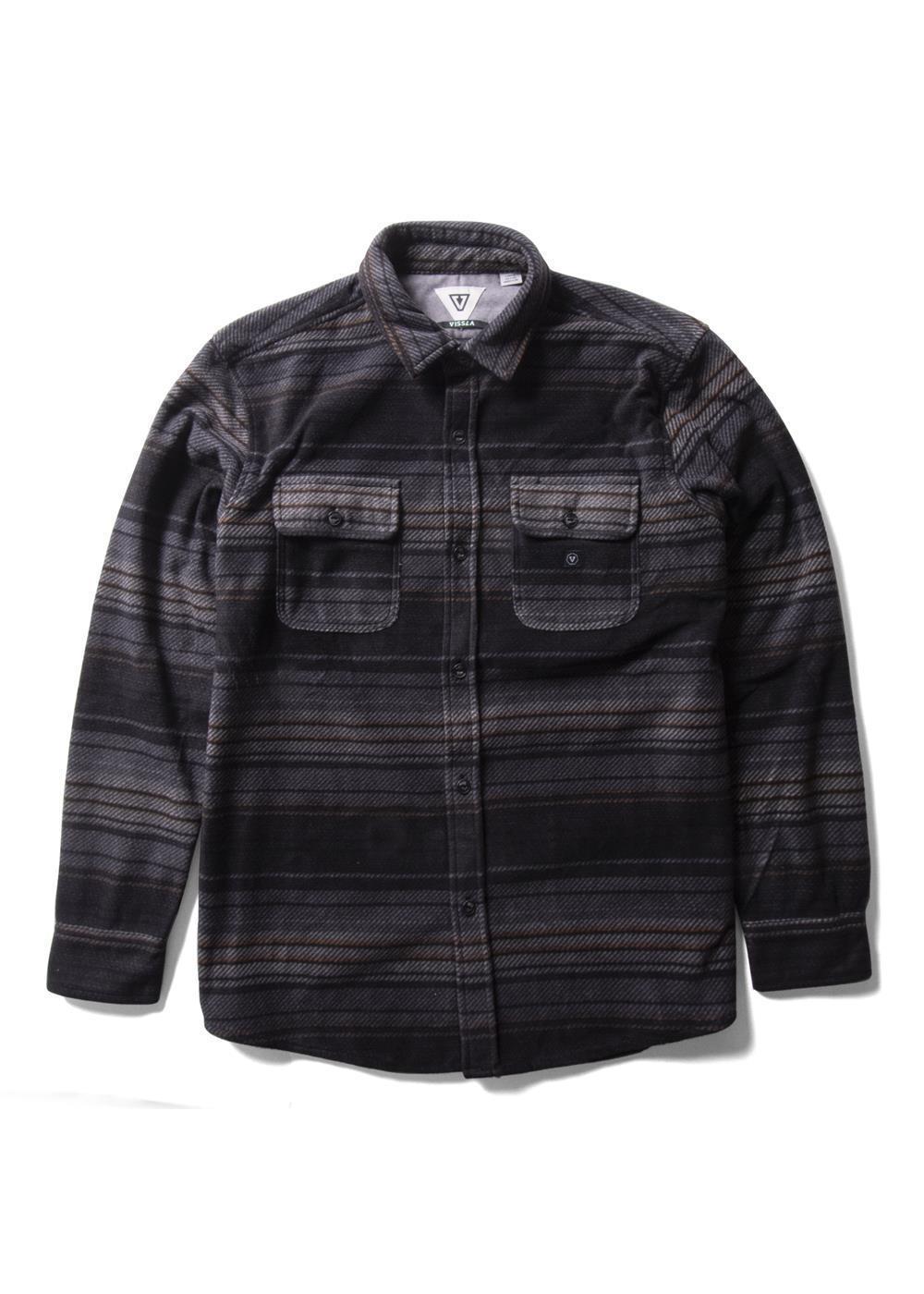 Vissla Eco-zy Ls Polar Flannel - Charcoal