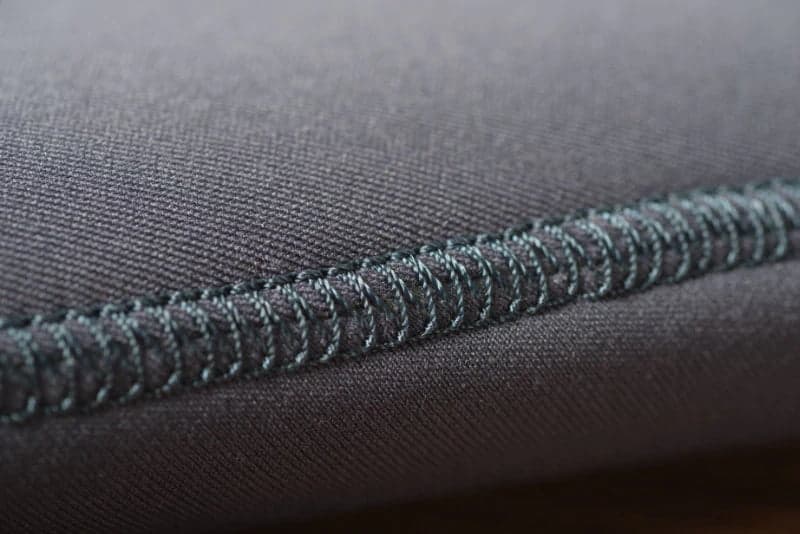 Wallien Long Jane Wetsuit - Silky Gold glued and blind stitched seams