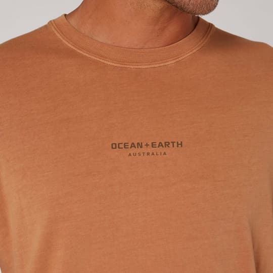 Washed Priority Tee - Almond