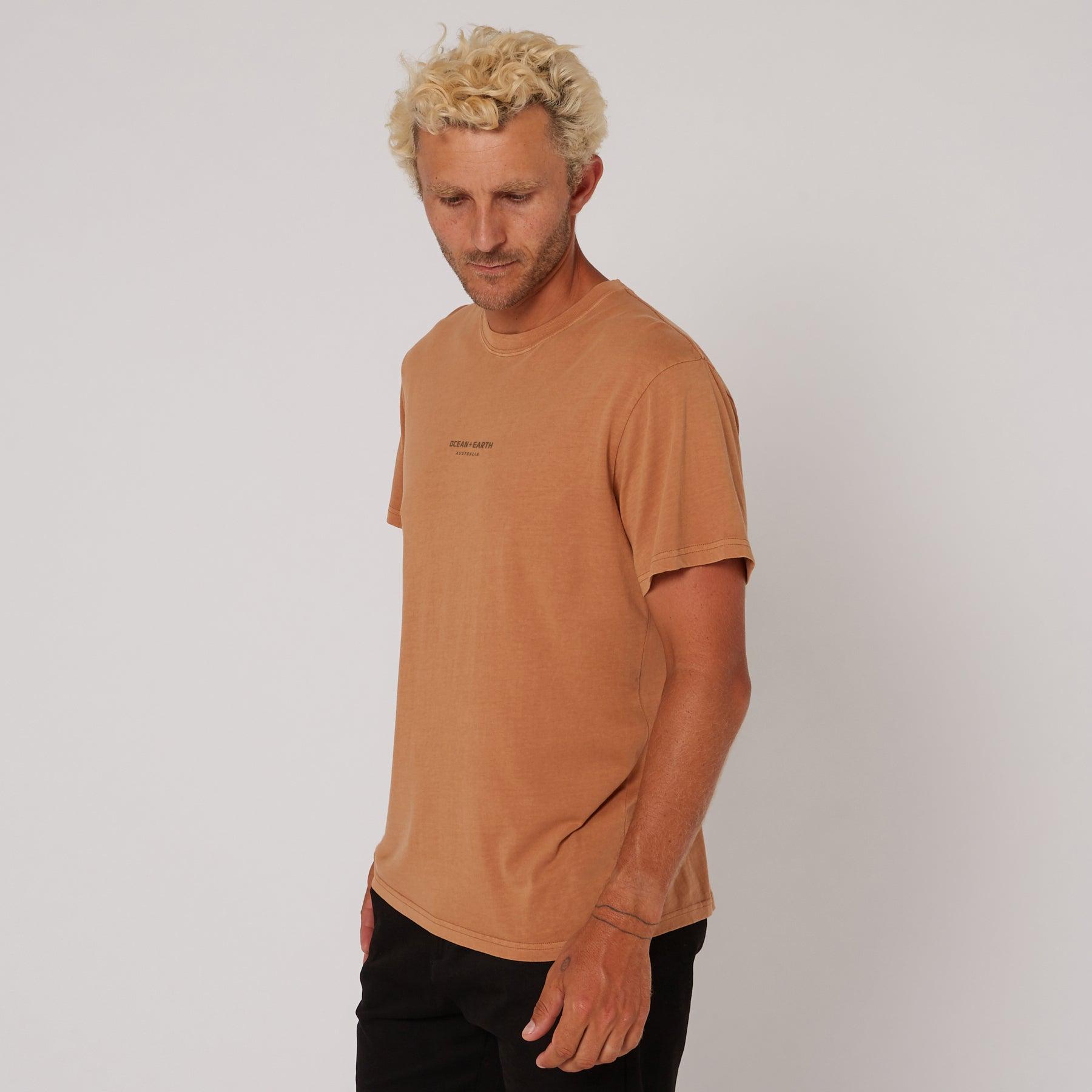Washed Priority Tee - Almond