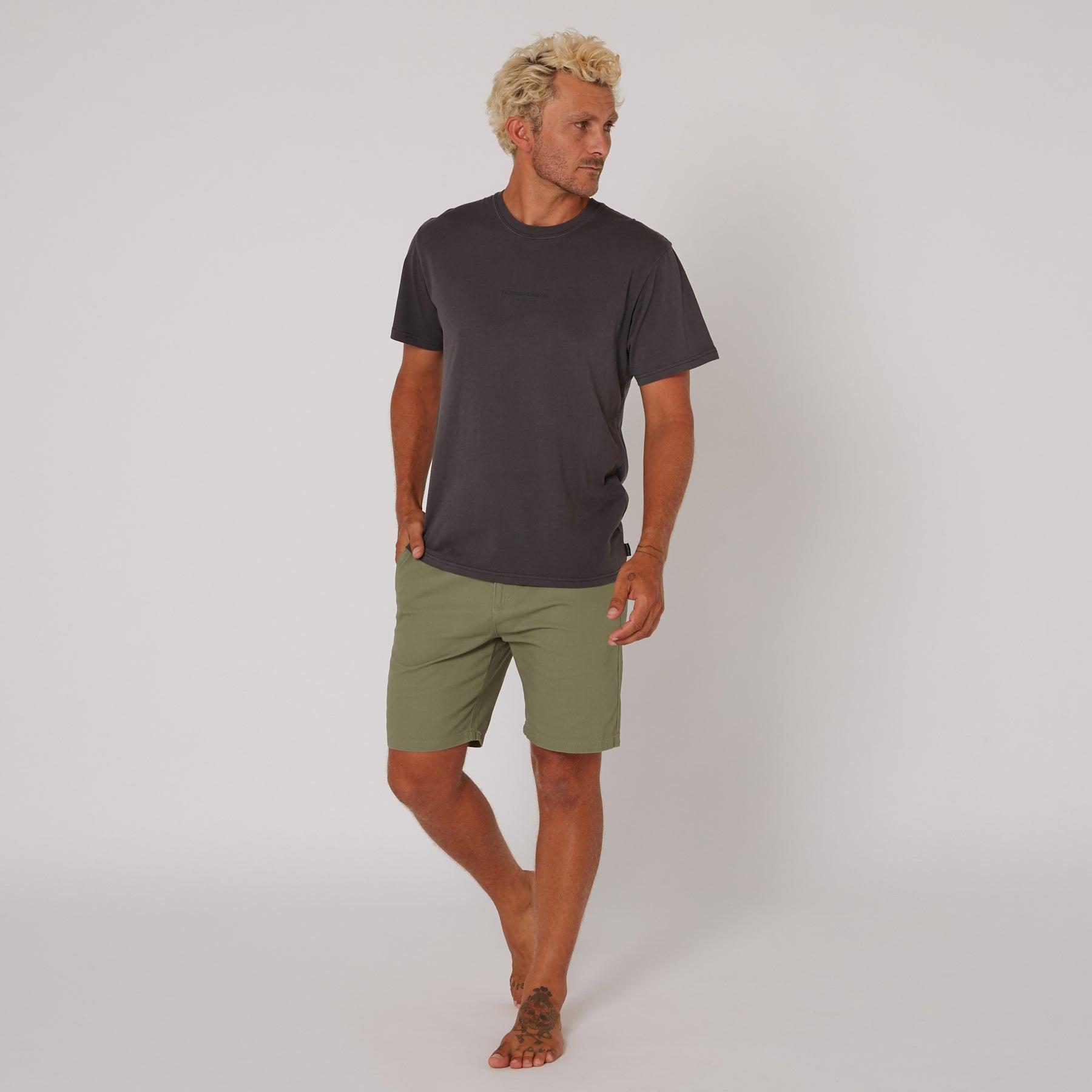 Washed Priority Tee - Dull Black