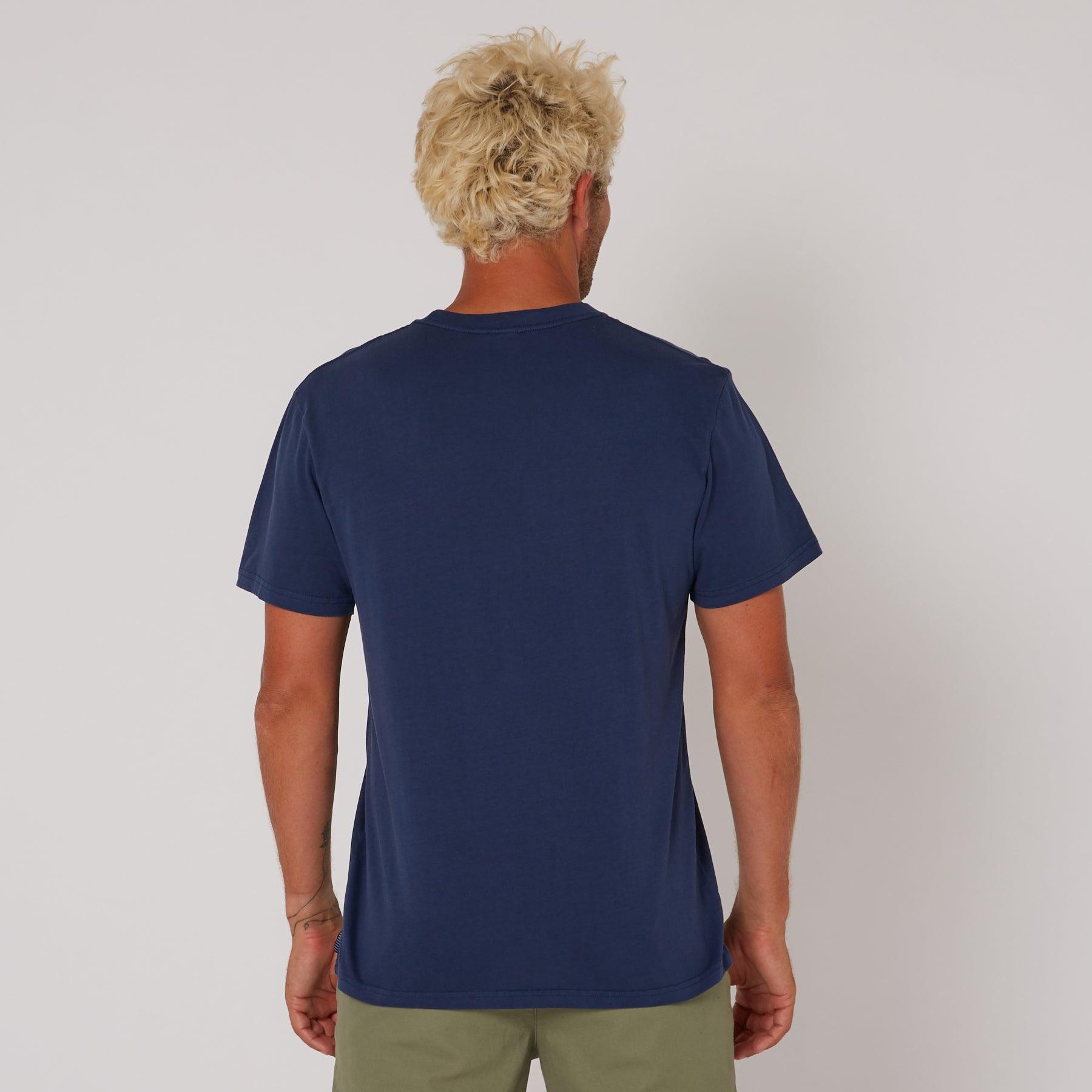 Washed Priority Tee - Navy