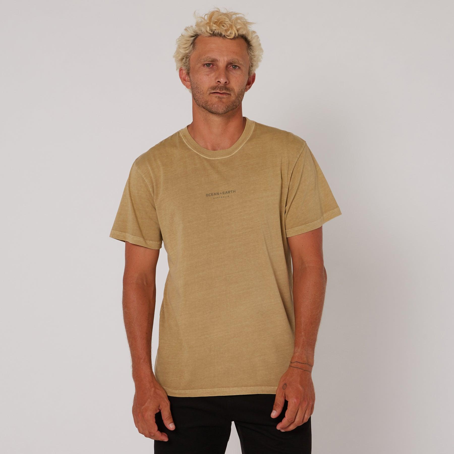 Washed Priority Tee - Sand