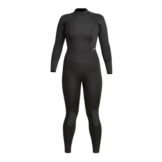 Womens Axis 3/2 Steamer Wetsuit - Black/Black Flow