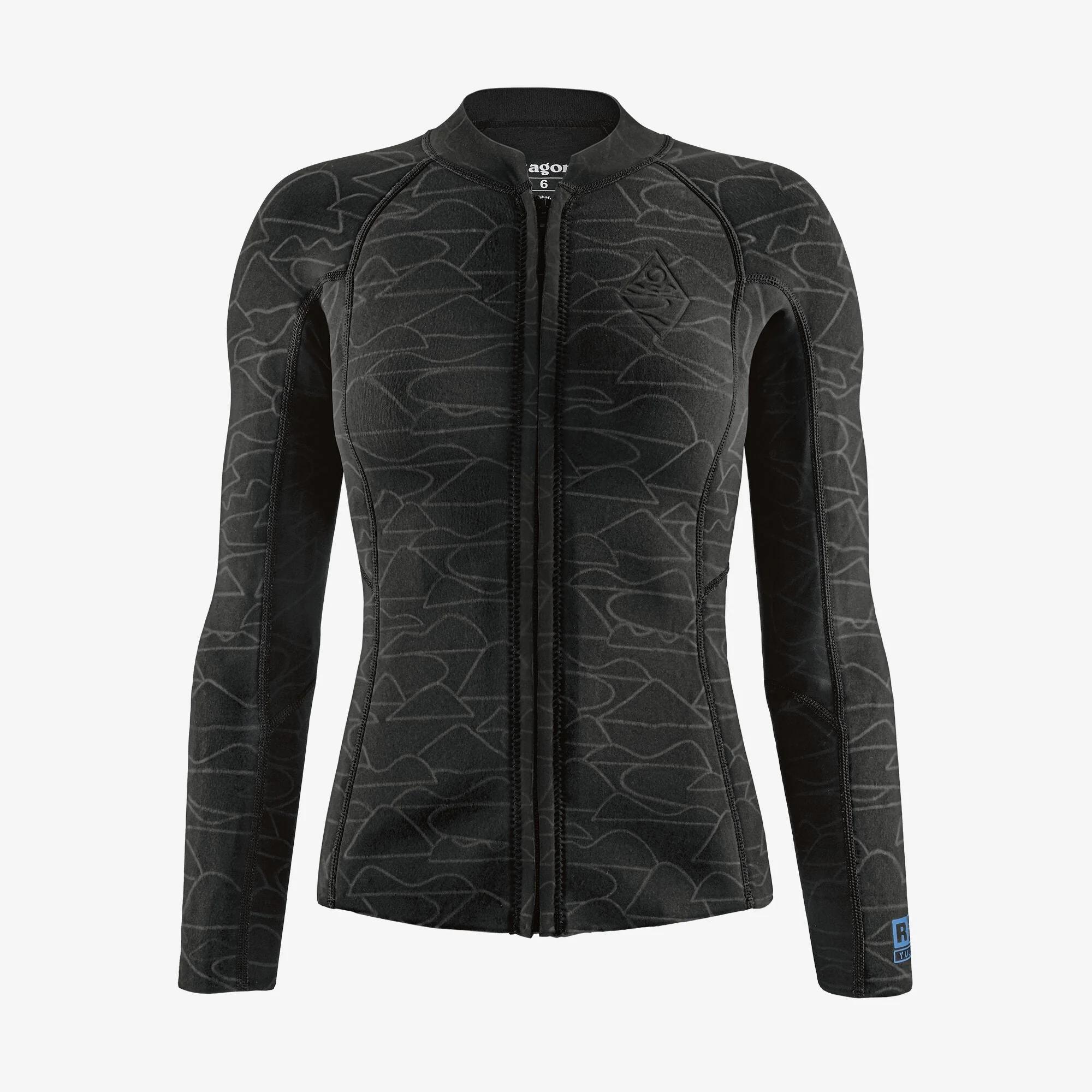Front view of wetsuit top