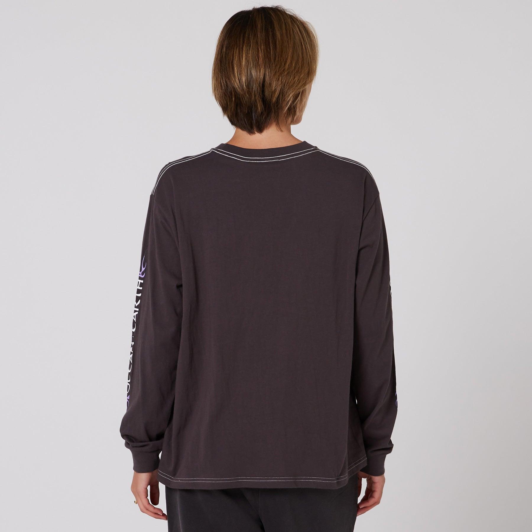 Womens Tribal LS Tee - Black