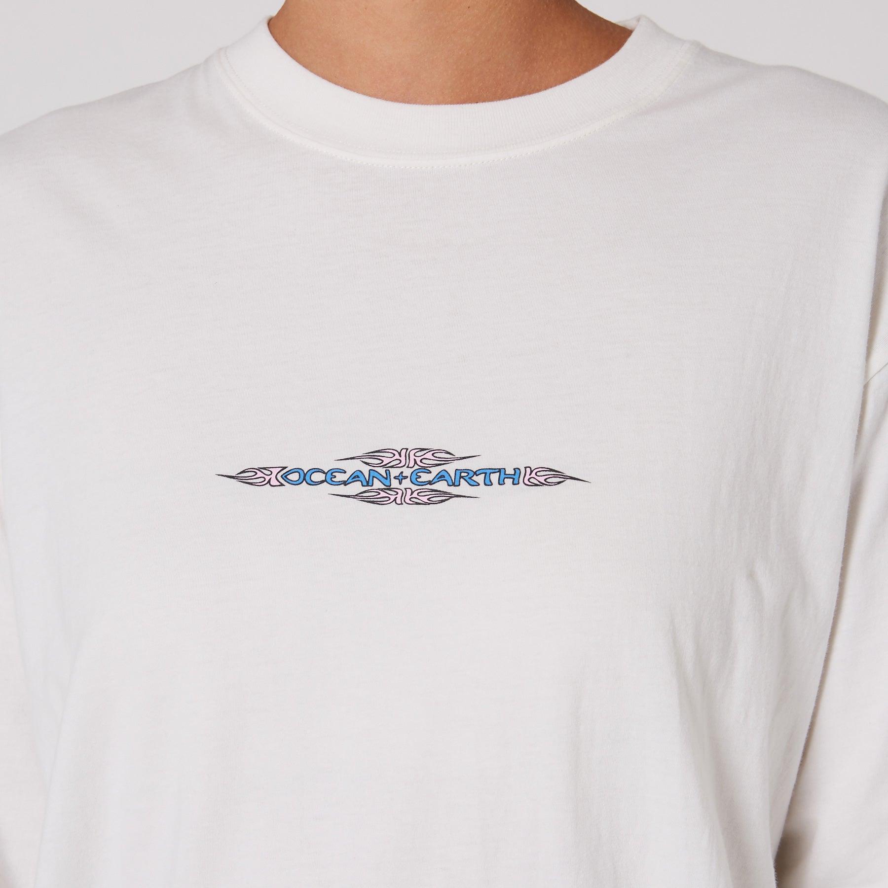 Womens Tribal LS Tee - Off White