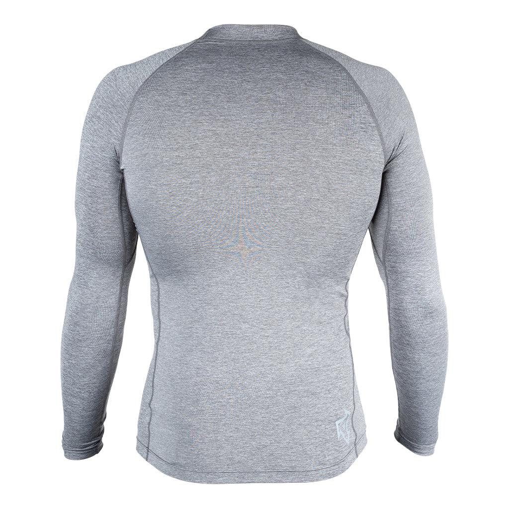 Mens Premium Long Sleeve UV - Heather Grey