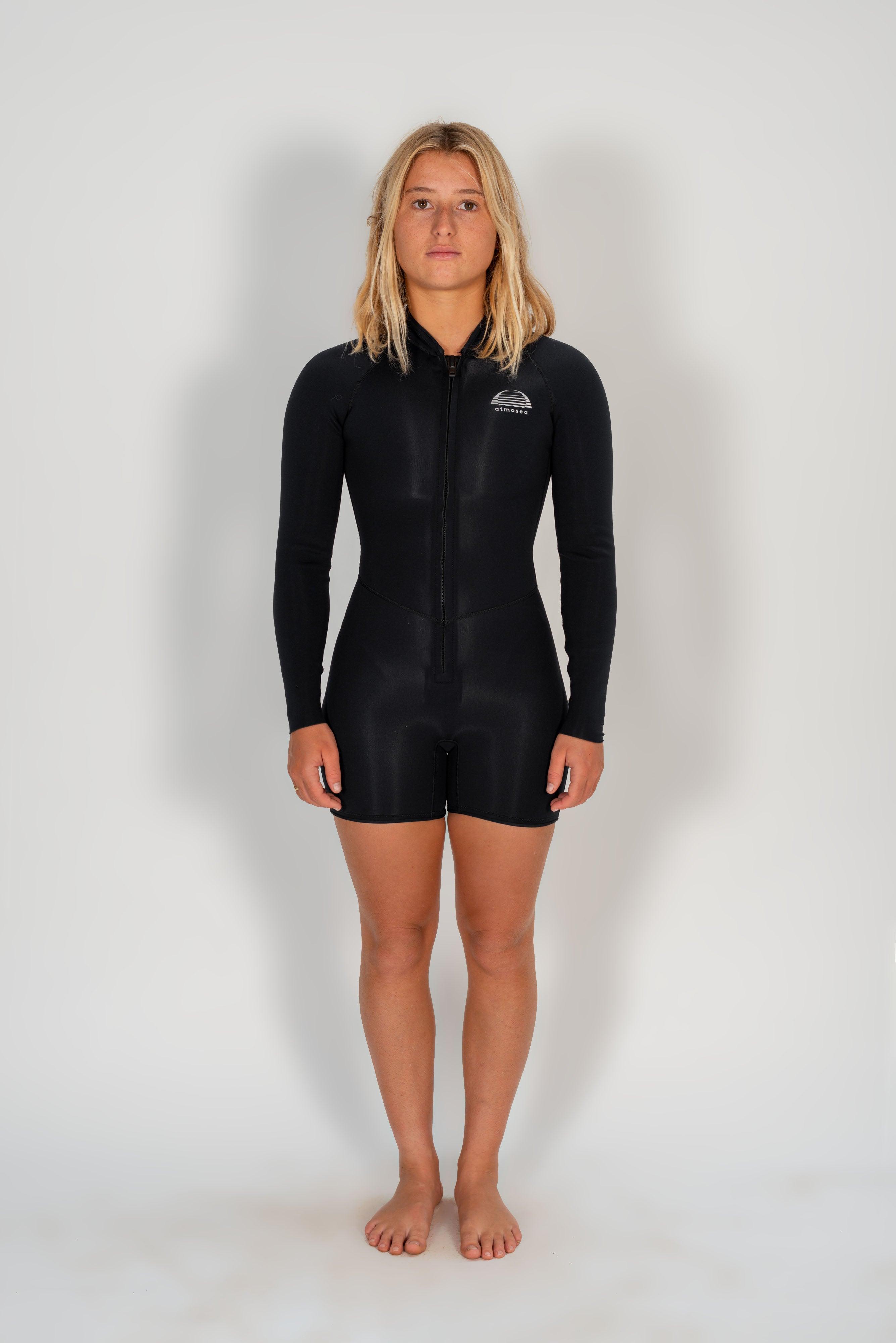 Wetsuit side view on beach